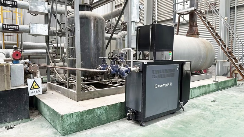 电加热导热油炉在沥青管道控温的应用案例「欧能机械」